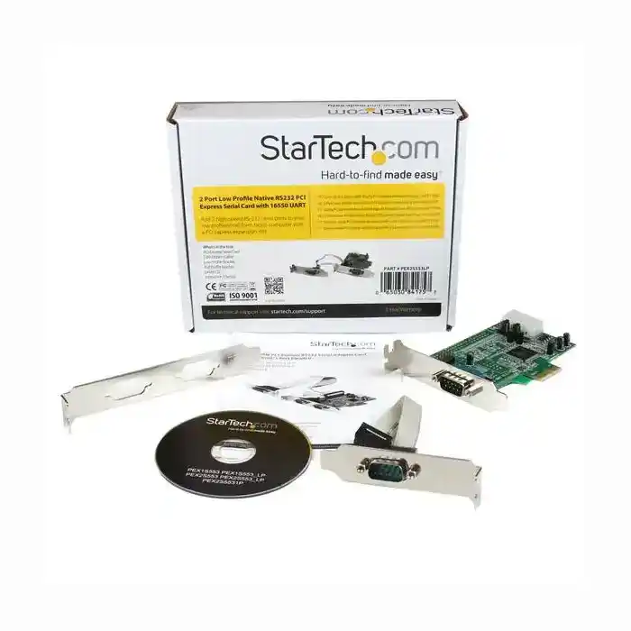 (image for) 2 Port Low Profile PCIe RS-232 Serial Card from StarTech.com